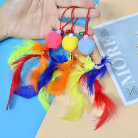 ĐỒ CHƠI LÔNG VŨ SẮC MÀU CHO MÈO