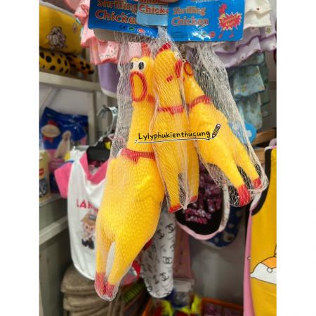 ĐỒ CHƠI GÀ CAO SU CÓ KÈN (17CM & 38CM)