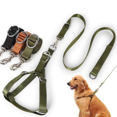 DÂY DẮT & ĐAI YẾM VẢI DÙ CAO CẤP CHO CHÓ LỚN (18-50KG)