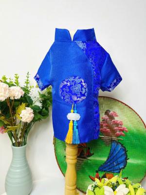 ÁO DÀI TẾT NGỌC BỘI - XANH DƯƠNG